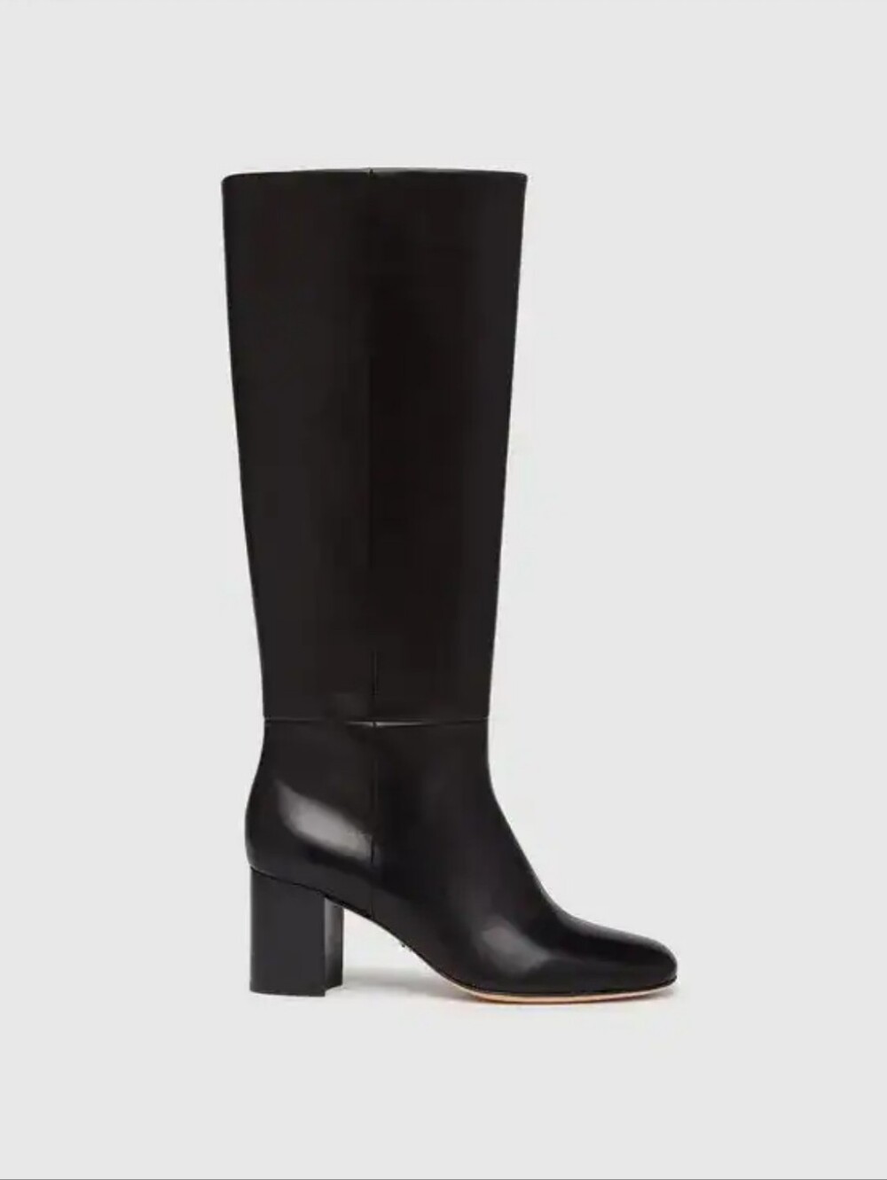 PAIGE | Katy Tall Classic Black Leather Boots Size 9